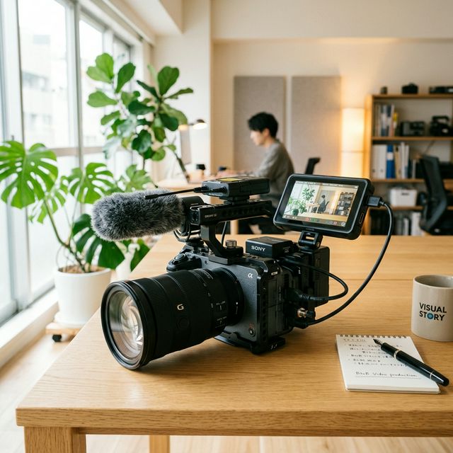 SONY FX3 シネマカメラ オフィスデスク